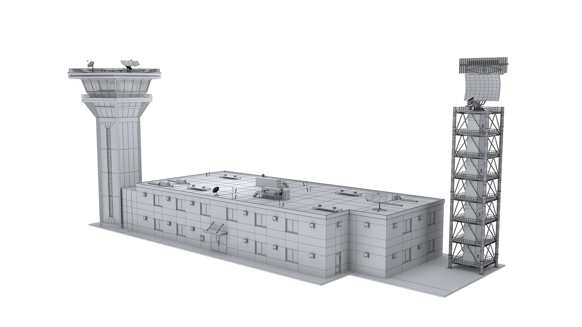 Air Traffic Control Tower and Radar 3D https://p.turbosquid.com/ts-thumb/MS/G3ZOrB/x6/airtrafficcontroltowerandradar17/jpg/1749996060/1920x1080/fit_q87/75959e357d1b2c219c71249561eeae49c497d120/airtrafficcontroltowerandradar17.jpg