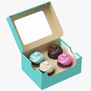 Detailed  Cupcake Box