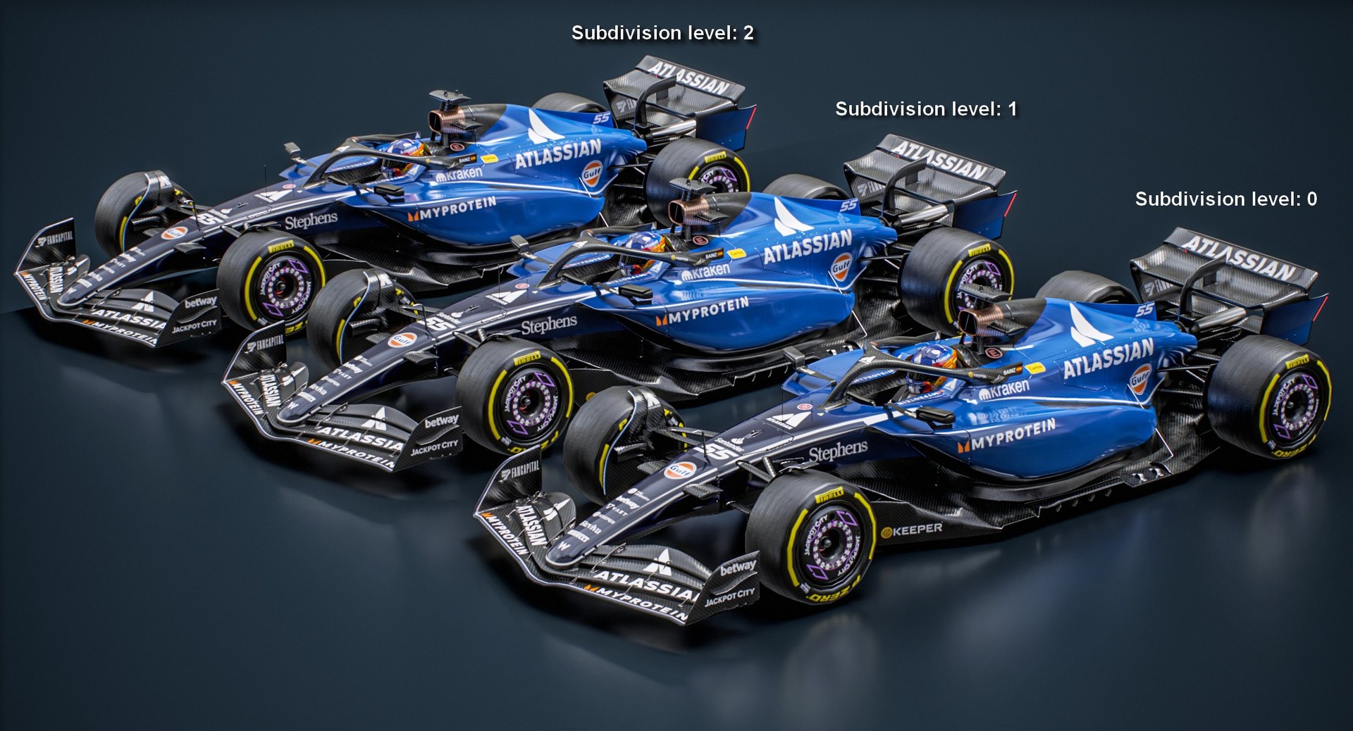 3D Williams FW47 Formula 1 2025 F1 Race Car https://p.turbosquid.com/ts-thumb/MS/KiPZjL/iN/screenshot_017/jpg/1740486223/1920x1080/fit_q87/4a1994d0f9998449c2f35cf76faa14ddc4bb950e/screenshot_017.jpg