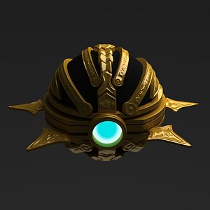 3D sci-fi aircraft model