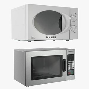 3d model microwave ovens modeled samsung
