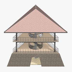 Tropical pavilion 26A78 3D model