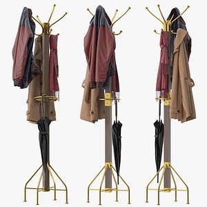Butler Specialty Logan Square Coat Rack 3D