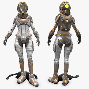 3D model Mars Suit - Female