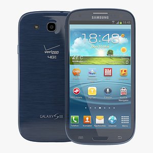 Samsung Galaxy S III Blue 3D Model