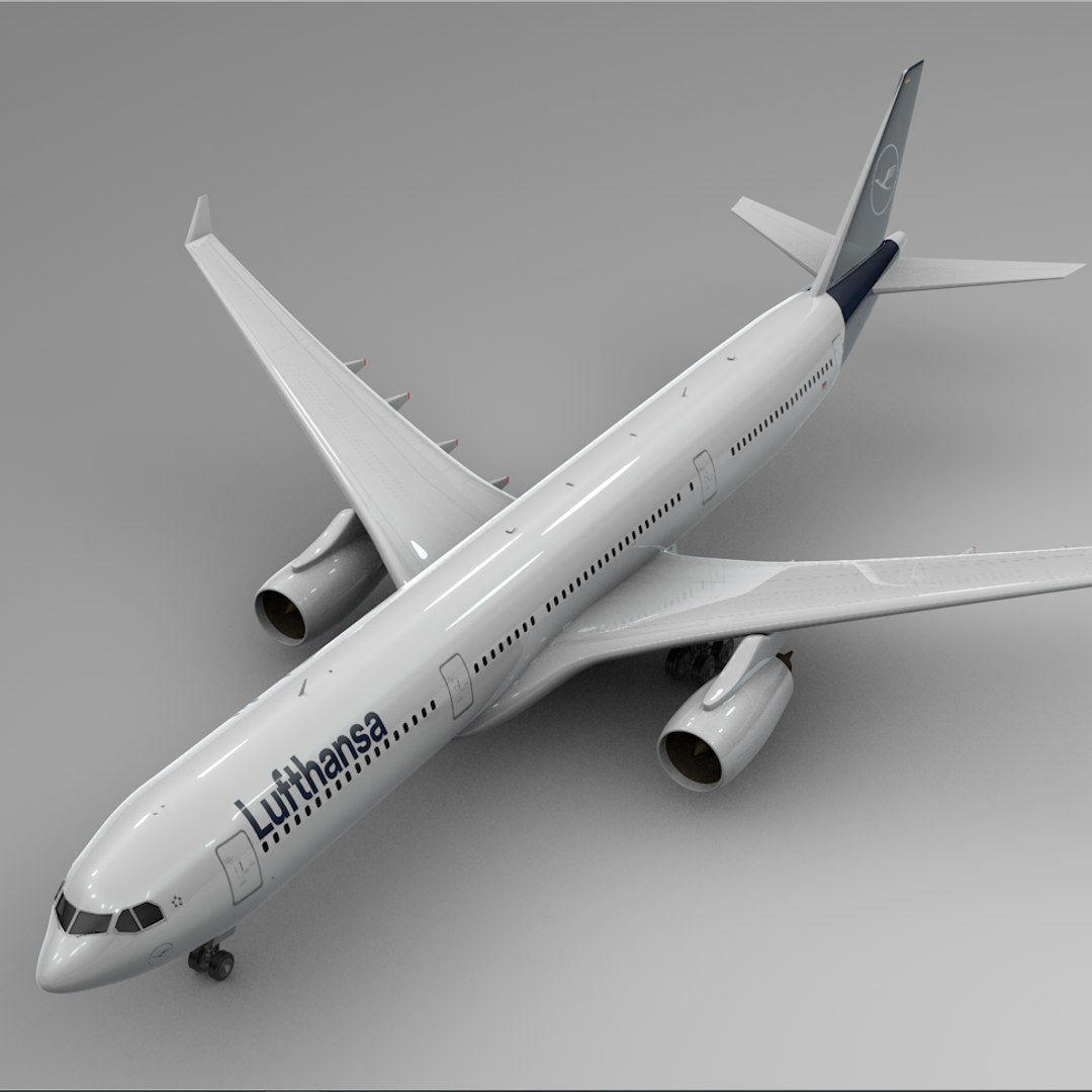 Airbus a330-300 lufthansa l342 3D model - TurboSquid 1460553