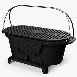 Carolina Cooker Cast Iron Charcoal Grill Black model