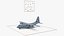 US Military Transport Aircraft Lockheed C 130 Hercules with Cargo Rigged 3D model