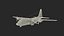 US Military Transport Aircraft Lockheed C 130 Hercules with Cargo Rigged 3D model