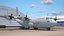 US Military Transport Aircraft Lockheed C 130 Hercules with Cargo Rigged 3D model