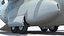 US Military Transport Aircraft Lockheed C 130 Hercules with Cargo Rigged 3D model