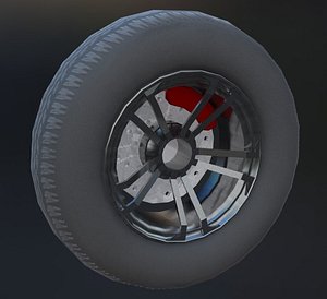 front wheels of a race car