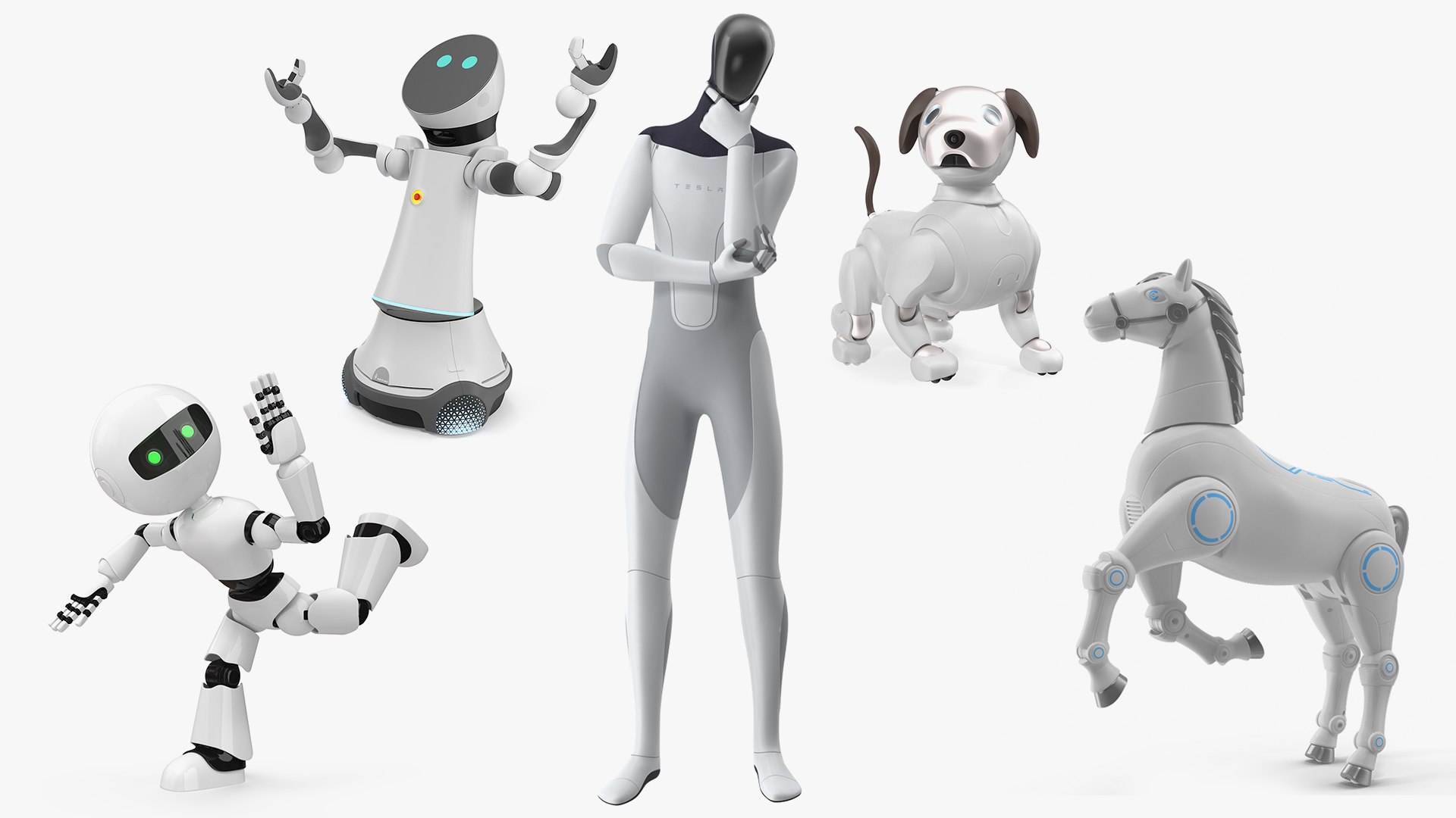 Rigged Robot Collection for Maya