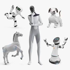 Rigged Robot Collection for Maya