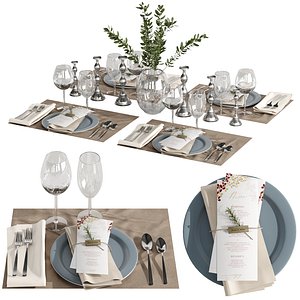 3D 01 table setting model