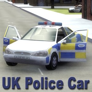 3d model uk police patrol car