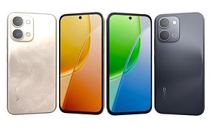 3D Vivo Y31d Black And Gold