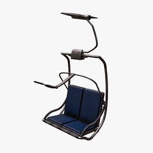 3d rope way seats model