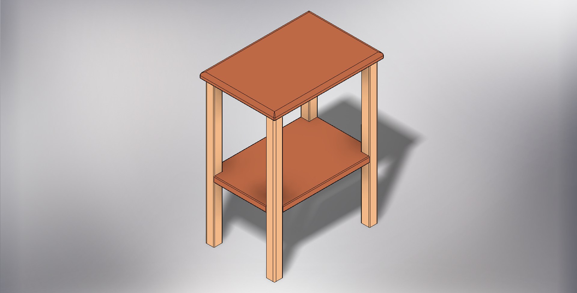 3D simple end table - TurboSquid 1488320