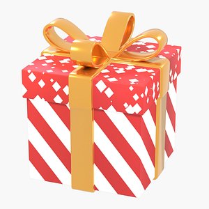 3D Wrapped X-Mas Gift model