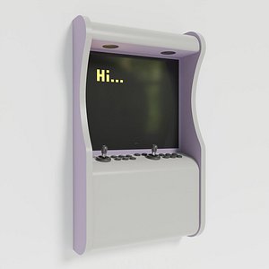 retro slot machine 3D model