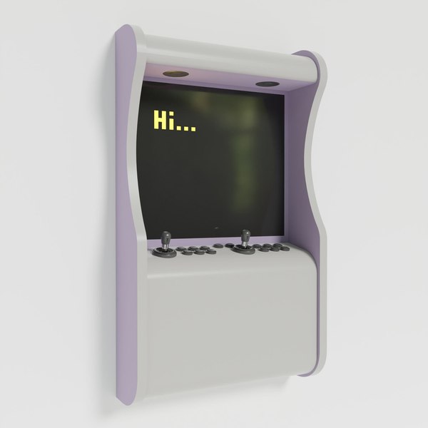 retro slot machine 3D model