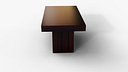 Premium Dark Wood Table 3D Model - Optimized for Games AR VR - Detailed Textures and Clean Topolog