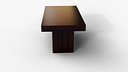 Premium Dark Wood Table 3D Model - Optimized for Games AR VR - Detailed Textures and Clean Topolog