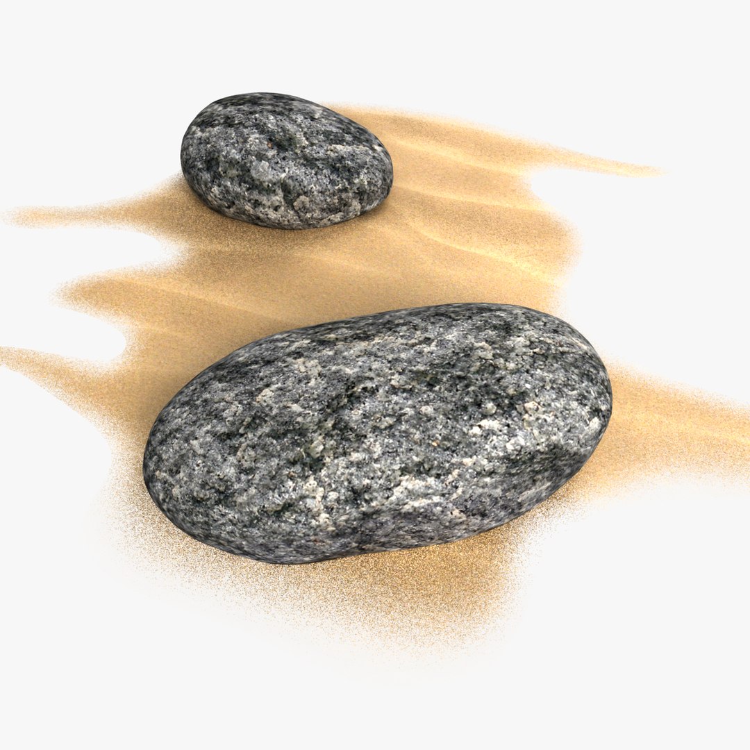 3D Cartoon Stones Sand - TurboSquid 1175903
