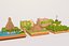 Dessin animé Low Poly Amérique du Sud Monuments