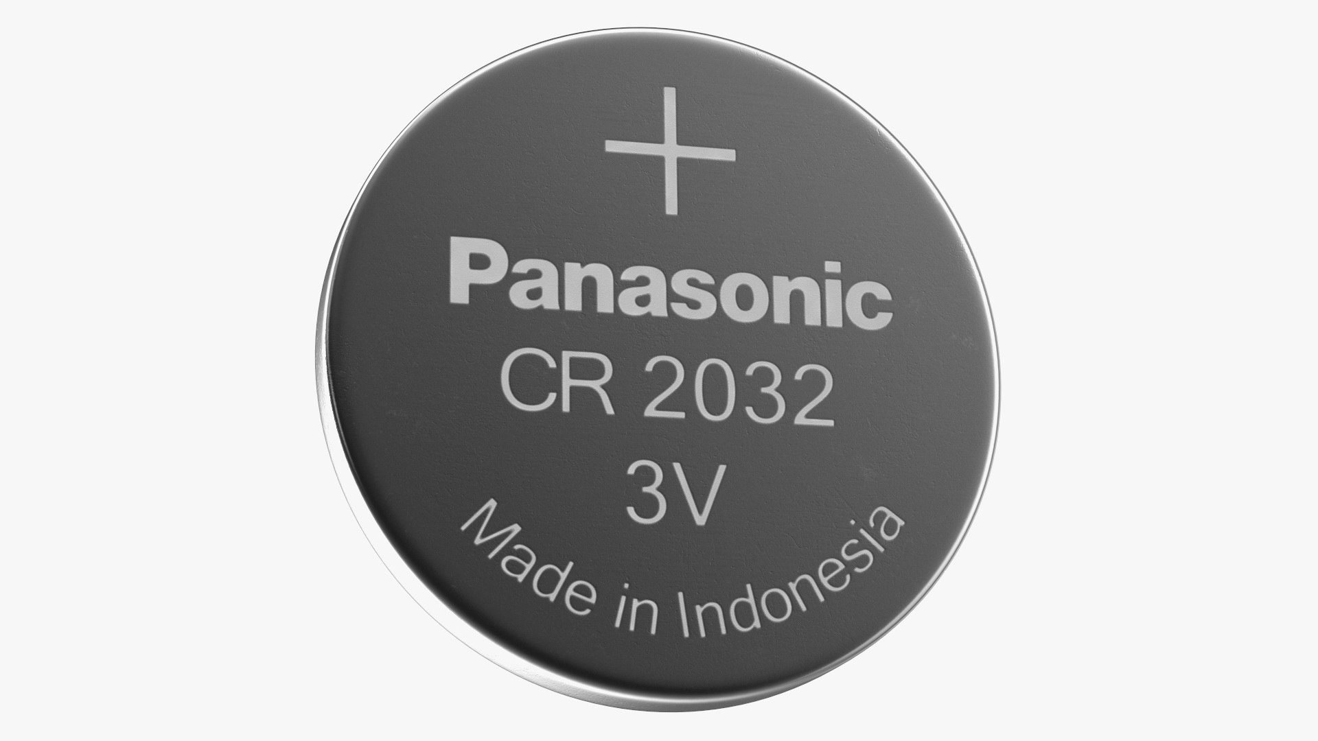 Button Cell Battery Panasonic CR2032 3D model preview