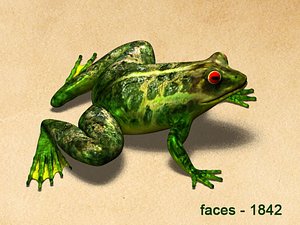 frog animation 3d model