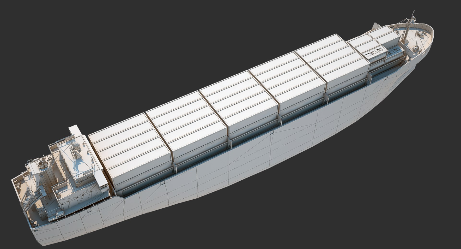Cargo Ship 3d Model