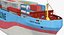cargo ship 3d model