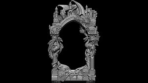 3D Facade furniture frame model