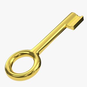 Stylized key 3 3D model