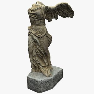 3d winged victory samothrace statue model