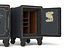 Caja fuerte antigua de hierro vintage (modelo 3D)