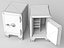 Caja fuerte antigua de hierro vintage (modelo 3D)