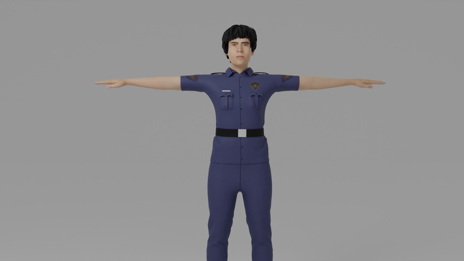 Police Man 3D Model - TurboSquid 2041883
