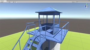 3D security tower model