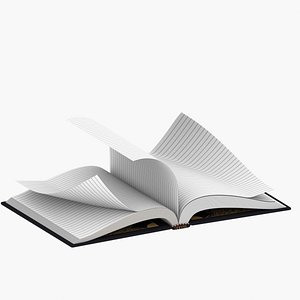 Classic Rigged Book 3D model