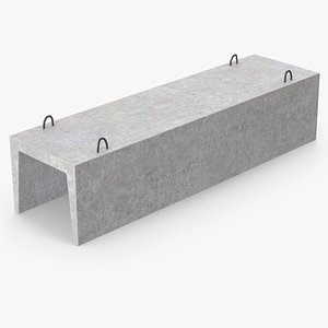 3D model Hollow Core Concrete Slab VR / AR / low-poly