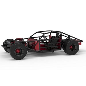 3D Vintage Dirt late model Race car Base Version 2 Scale 1 to 25