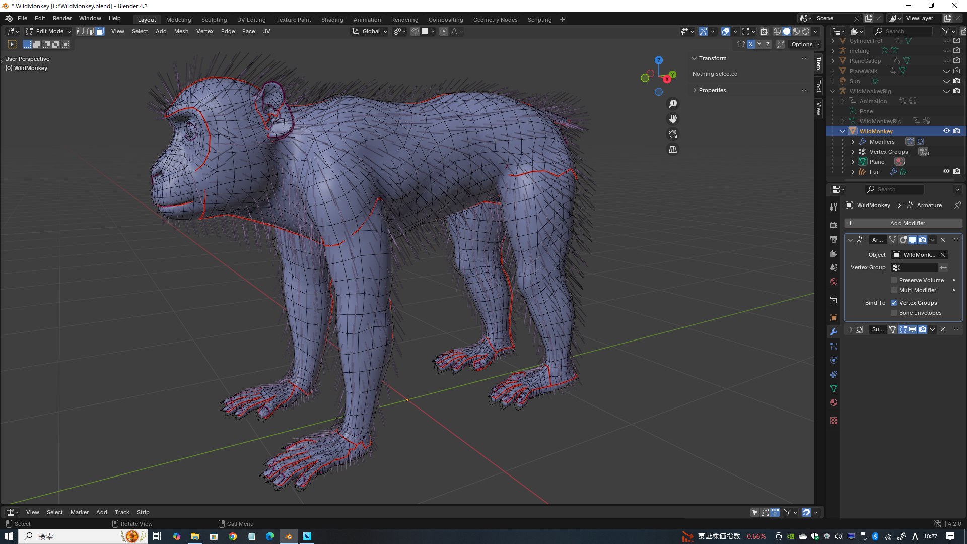 3D Wild Monkey Model - TurboSquid 2293351