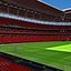 old trafford stadium wembley 3d model