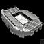 old trafford stadium wembley 3d model