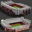old trafford stadium wembley 3d model