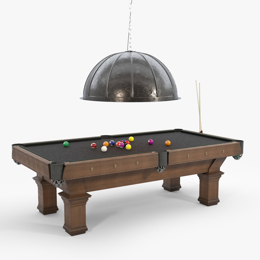 Billiards Table 3D Model - TurboSquid 1653576