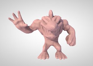 cartoon character shark 3D model